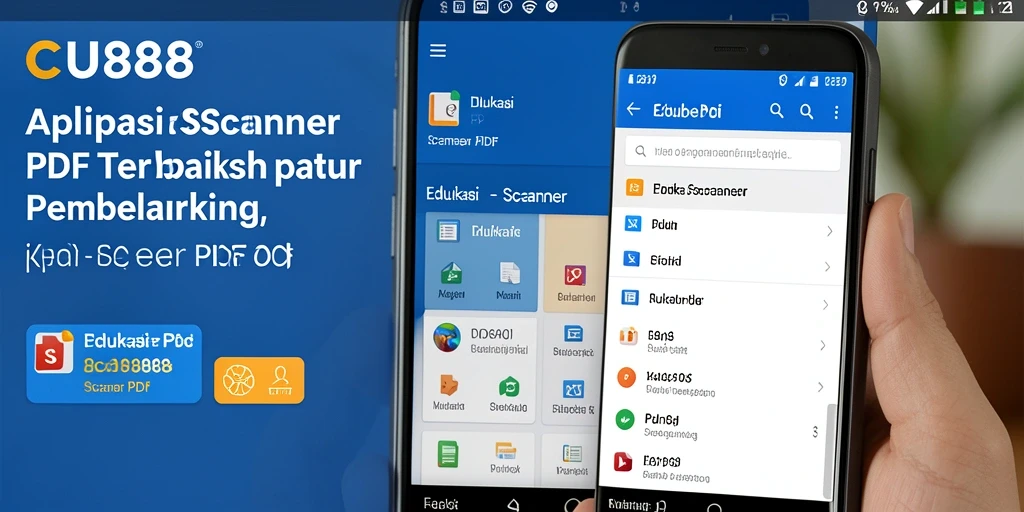 Antarmuka CU888 yang sederhana dan fungsional untuk Scanner PDF.