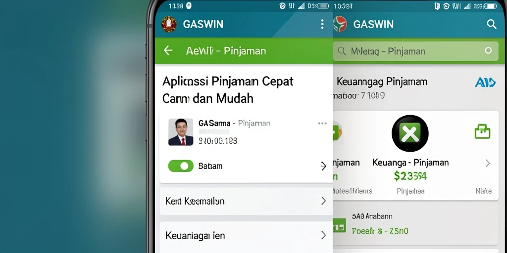 Antarmuka aplikasi GASWIN yang user-friendly dan efisien.