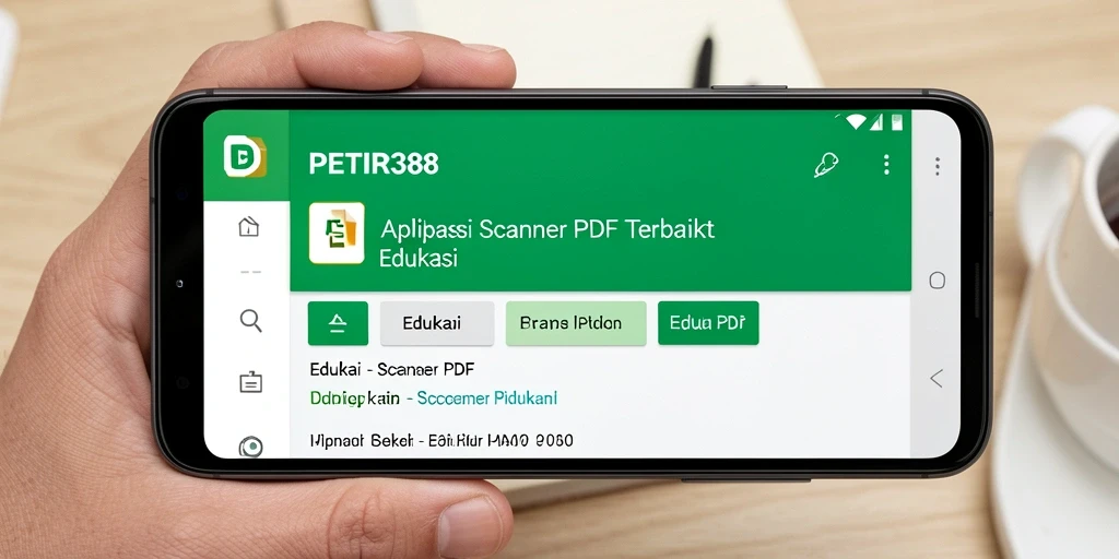 Antarmuka PETIR388 yang sederhana dan fungsional untuk Scanner PDF.